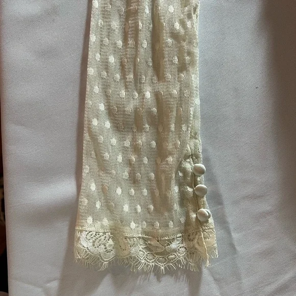 Free People Cream Lace Long Sleeve Dress XL - NWT - Picture 6 of 13